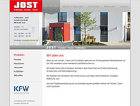 Neue Website Fußboden- und Fenstertechnik Michael Jost